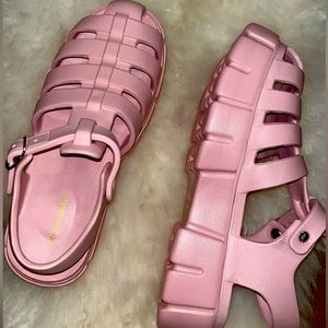Chunky Sole Platform Sandals, Blush Pink, Brand New Size 10